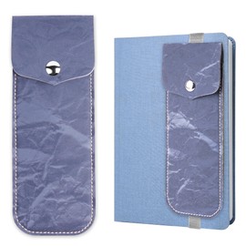 QIELIZI Adjustable Elastic Band Pen Holder for Notebooks, Pen Sleeve Pouch for Journals, Pencil Holder, Bible Planner Accessories, Cute Pencil Case(1-Blue)