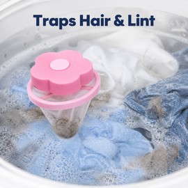 Laundry Ball Filter Net Bag for Clothes Washing - Ultra-Fine Pet Hair and Lint Remover for Small Portable Washing Machines