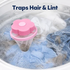 Laundry Ball Filter Net Bag for Clothes Washing - Ultra-Fine Pet Hair and Lint Remover for Small Portable Washing Machines