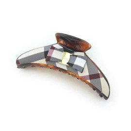 Meilliwish Edel Wunderschönen Lady Haarklammer-Clip 1 Stück(D90)(SemicircleBlack)