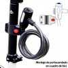 Candado de Cable Antirrobo para Bicicleta Motocicleta con Soporte de