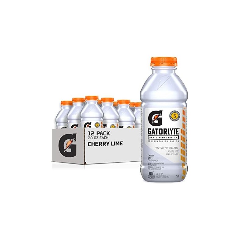 Gatorlyte Rapid Rehydration Electrolyte Drink, Cherry Lime, Specialized Blend of