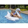 Poolmaster Jumbo Swimming Pool Float Rider, Swan, White Extra Large