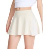 DEVOROPA Girls Tennis Skirts Stretch Adjustable Waist Youth Golf Athletic
