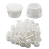 Uenhoy 100 Pcs 1/2" Plastic Hole Plugs, White