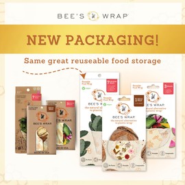 Bee's Wrap Beeswax Wraps for Food - Mushroom Magic Bread Wrap - Made in USA Reusable Bread Storage Bags - Organic & Eco-Friendly Alternative to Aluminum Foil, Sourdough Bags & Plastic Wrap