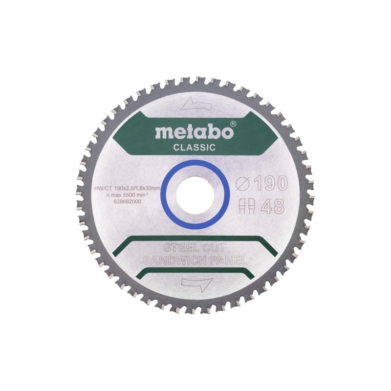 Metabo 628684000 Steel Cut / Sandwich Panel Classic Saw Blade