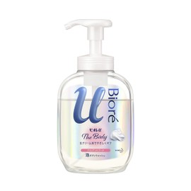 Biore The Body Foaming Type Brilliant Bouquet Scent, Pump, 18.4 fl oz (540 ml), High Lubrication Formula, Raw Foam Body Soap, Gorgeous Brilliant Bouquet Scent