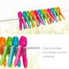 VEGCOO Clothesclips 60 Pieces Set with Bag Clothespins Durable and