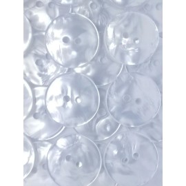 Unbranded SIZE 30L - 3/4", MOTHER OF PEARL BUTTON, LIGHT BLUE, 1 GROSS, SHINY FINISH