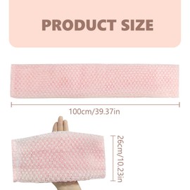 1 x Japanese Exfoliating Wash Cloth, Back Scrubber, Back Brush, Loofah Sponge, Shower Sponge, Body Scrubber, Loofah Sponge, Bath Shower for Bath and Shower (Pink)