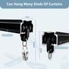 Hoeflife Ceiling Curtain Track Ceiling Mount Curtain Rail Ceiling Track