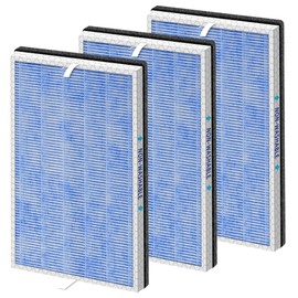 Pulluty MSA3/MSA3S HEPA Replacement Filter for Membrane Solutions MSA3 and MSA3S Air Purifier,Upgraded 4-in-1 H13 True HEPA and Activated Carbon Filter with OdallerPure Technology,3 Pack