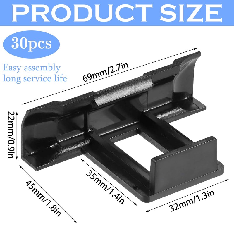 YUZHEDM Pack of 30 Solar Panel Holder 35 mm, Solar
