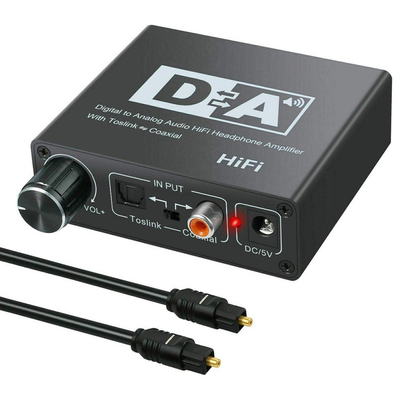 Daiilg 192KHz Digital Optical Coaxial Toslink to Analog 3.5mm Audio