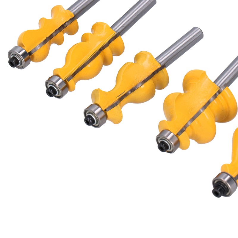 5Pcs/Set Router Bit Tenon Wood Milling Slot Cutter with 8mm