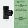 eco-filtration 82mm/3” Solvent Weld Tee Joiner – Durable PVC Pipe