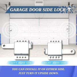 Renugaley 2 Pack Heavy Duty Inside Deadlock, Garage Door Side Lock for Most Garage Door, Galvanized Steel Extra Security Lock, Locking Slide Latch for Manual Open