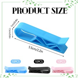Pack of 30 Bin Bag Clip for Bins Durable Bin Can Clip Reusable Waste Bin Bag Clips Environmentally Friendly Rubbish Bag Safety Clip Plastic Clip Rubbish Bag Clips
