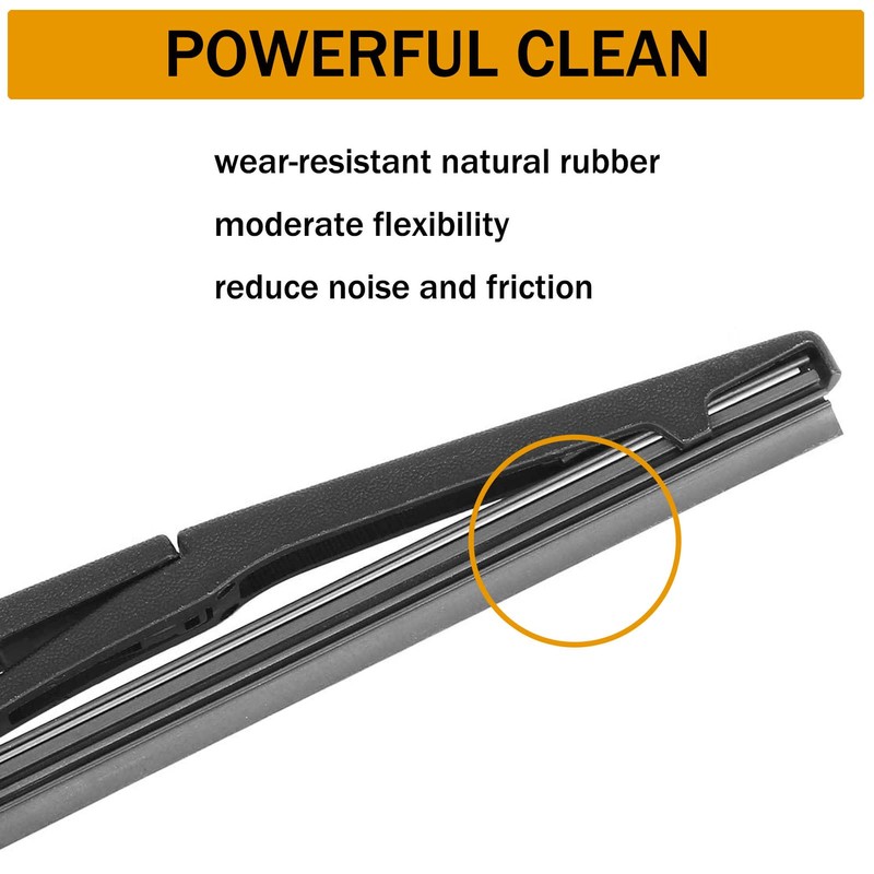 MACHSWON Car Rear Windshield Wiper Blade Arm Set for Mazda
