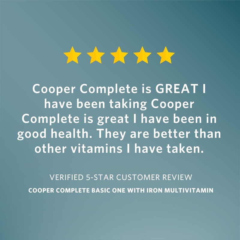 Cooper Complete - Basic One Multivitamin with Iron - Daily