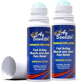Thermoactive Lotion for Faster Pain Relief on Joints and Muscle Function - 3.18 oz Roll-on - Two Pack