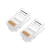 20X RJ45 Pass Through CAT6 Connector Modular Plug CAT5e CAT5