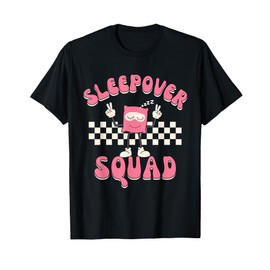 Sleepover Squad Cute Slumber Party Pajama Retro Teen Girl T-Shirt