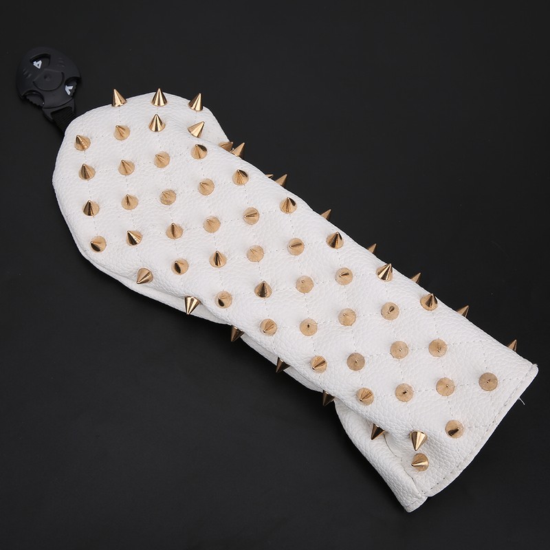 Rivet Wooden Club Protection Headcover Unique PU Waterproof Golf Putter