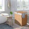 Greenstell Laundry Hamper with lid, No Install Needed, 110L Wicker