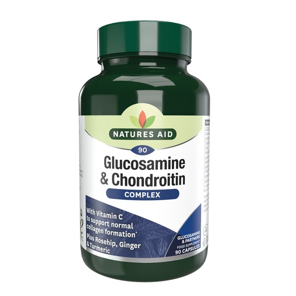 Natures Aid Glucosamine Sulphate 500mg and Chondroitin 400mg, 90 Tablets