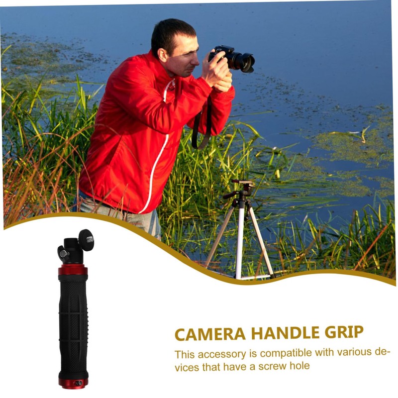 KOMBIUDA Digital Video Stabilizer with LED Light Handle Grip Multi