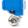 U.S. Solid Motorized Ball Valve with Manual Function - 3/4"