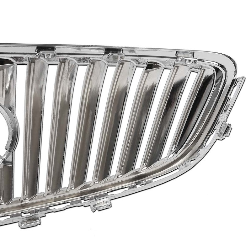CHEDA Front Bumper Upper Grille Assembly Chrome Replacement Compatible with