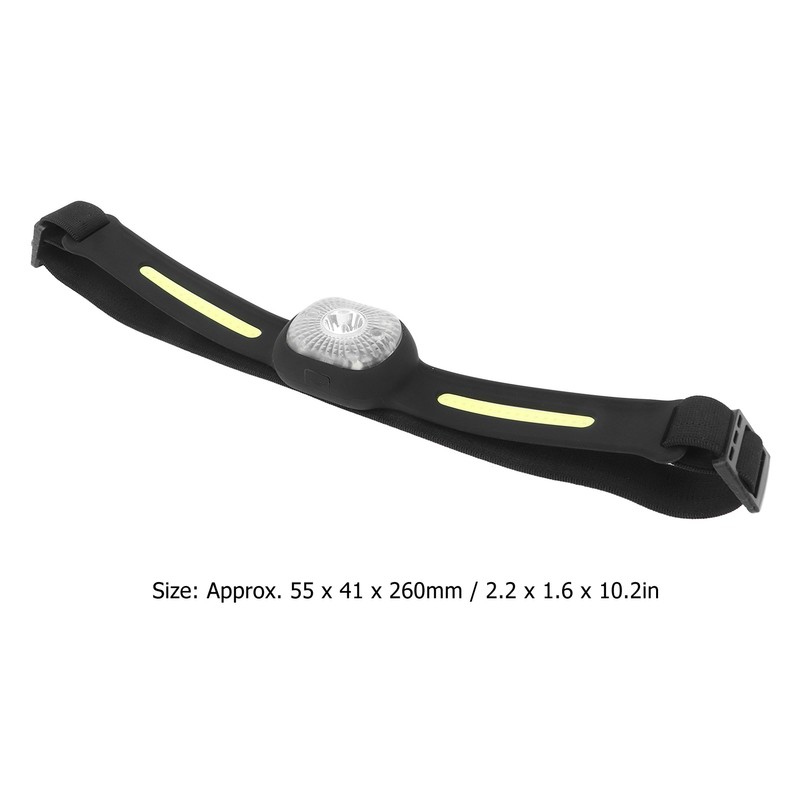 Silicone Headlamp Adjustable Light USB Charging COB Sensing Lamp for
