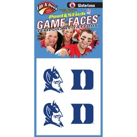 Fan-A-Peel Duke Waterless Temporary Tattoos - Hypoallergenic Peel and Stick Waterproof Temporary Tattoos