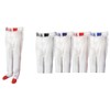 Martin Sports Youth Baseball/Softball Belt Loop Pants, White with Red