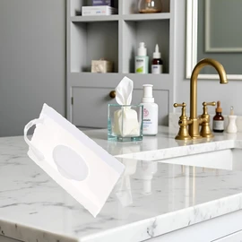 White Baby Wipe Case Travel Holder Keeps Wipes Moist Set of Wet Wipes Holders Cases Diaper Wipe Holders Portable Travel On The Go Refillable Dispenser Container