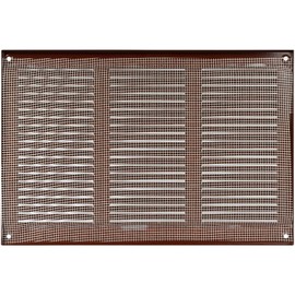 Vent Systems 12'' x 8'' Inch (Overall Dimensions) - Brown - Air Vent Duct Cover Metal Return Grill with Built in Pest Guard Screen HVAC Vent Duct Cover for Home Improvement