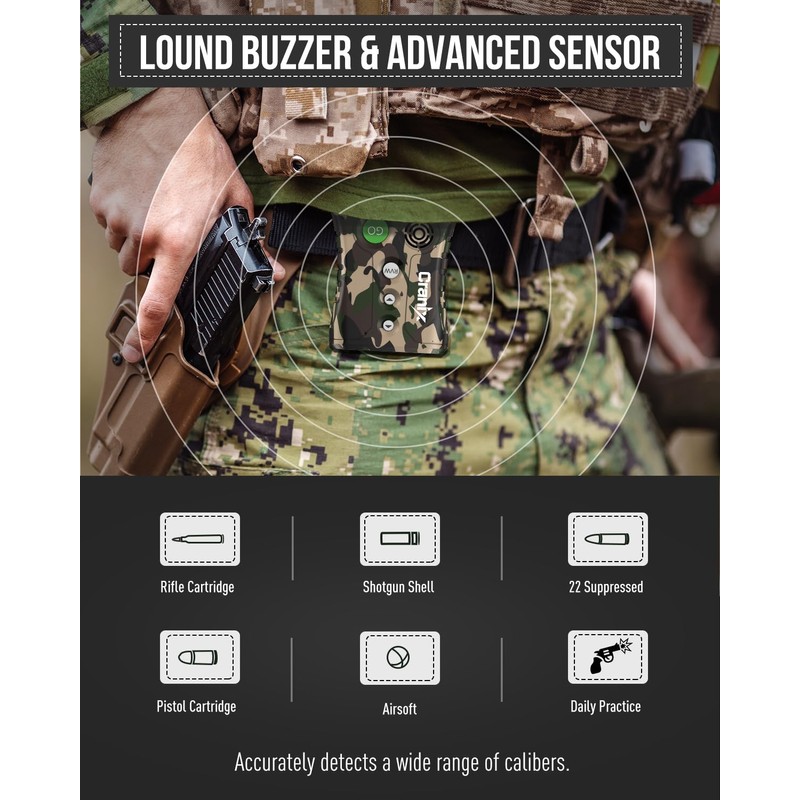 Professional Shot Timer for Shooting Competition, 0.01s Precision Tactical Training
