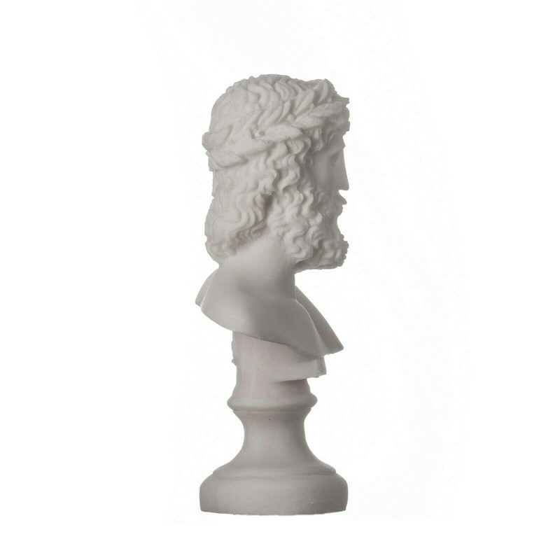 ZEUS Greek God of the Sky Greek Roman Bust Head