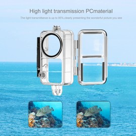 F1TP Action 2 Waterproof Case for DJI Action 2 Power Combo or DJI Action 2 Dual-Screen Combo Camera, with Screws.