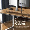 Delamu 4 Pack Delamu Cable Management Under Desk- J Channel