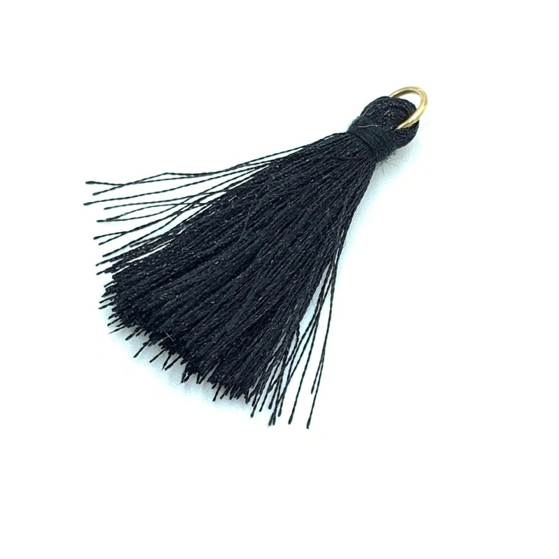 TEA MYONG Tassel Charm Fringe with Ring 1.6 inches (4