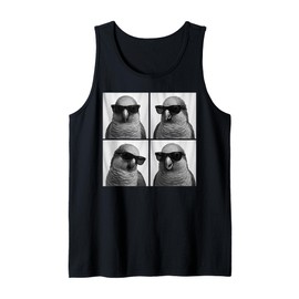 Funny Quaker Parrot Lover Cute Monk Parakeet Photo Booth Tank Top