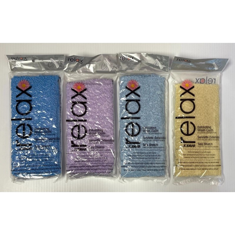 Relax 4 Exfoliating Back Scrubber Bath Wash Cloth Long Mesh