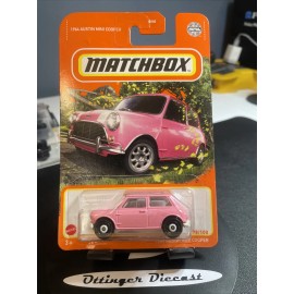 Matchbox 2022 MATCHBOX E CASE 1964 AUSTIN MINI COOPER PINK 78/100 T1