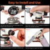 Striludo Culinary Professional Kitchen Butane Torch, Upgrade Creme Brulee Blow