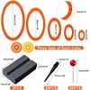 30 x Dart Practice Rings, Inner Diameter 15/20/30/50/65 mm, Felt