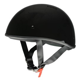 Milwaukee Helmets Advanced DOT Motorcycle Half Skull Helmets for Men and Women Bikers |MPH97X | MPHTX - Medium